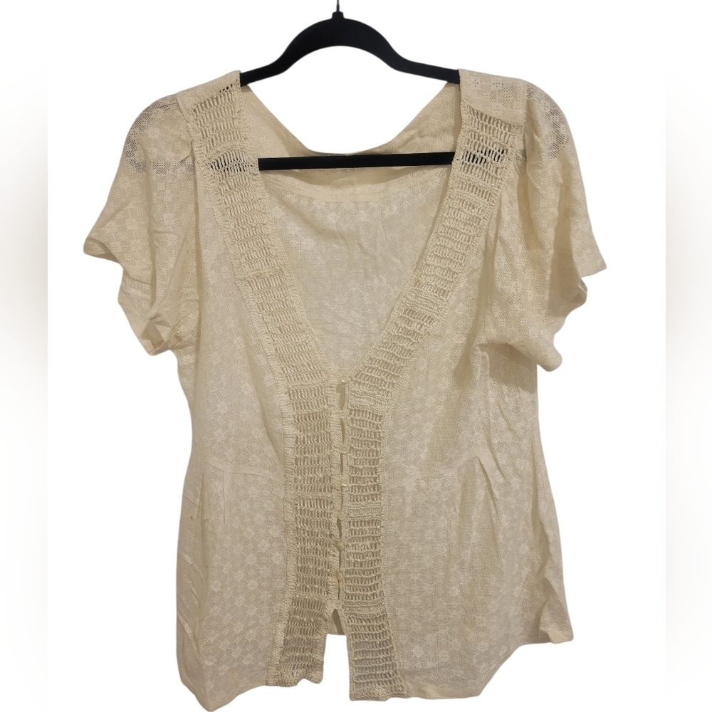 Cream Women's Top - Picture 1 of 2